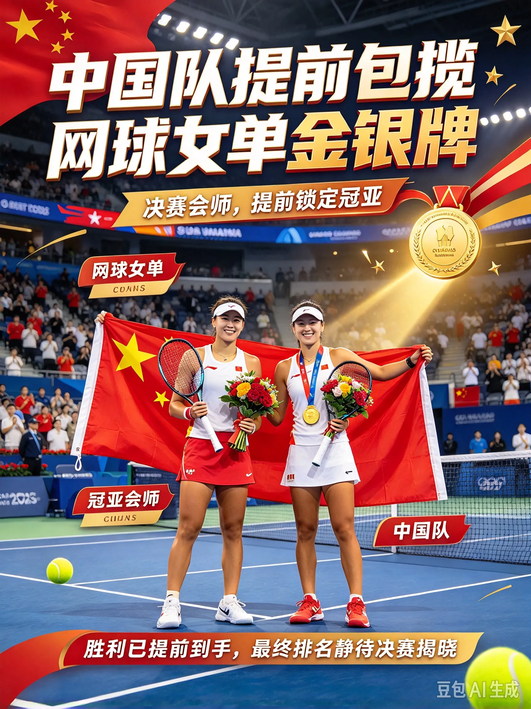 0-5落后、挽救5个盘点：王曦雨逆转头号种子，中国队提前包揽亚运网球女单金银牌