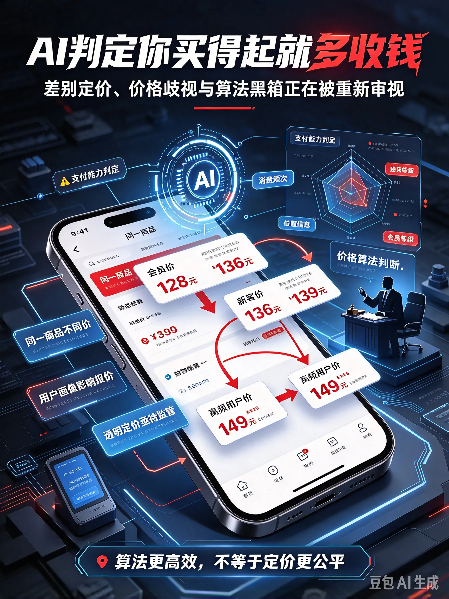 AI判定你买得起就多收钱：当算法学会“看人下菜碟”，“千人千价”正在终结“明码标价”的时代
